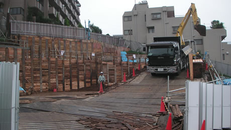 山留工事、整地工事など　実績例